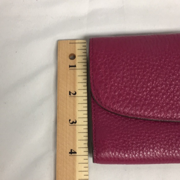 Coach Magenta Leather Envelope Wallet - Picture 6 of 6
